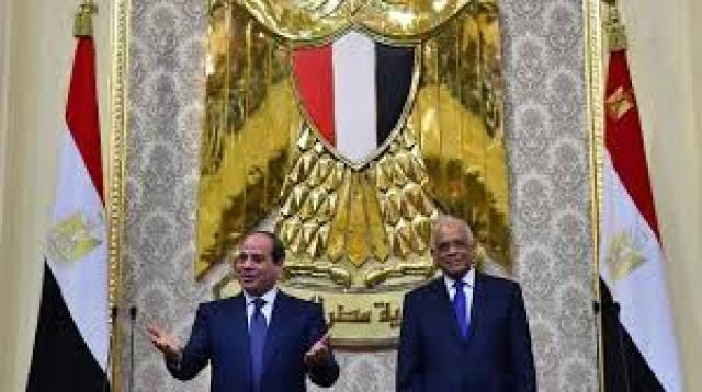 السيسي ورئيس البرلمان المصري